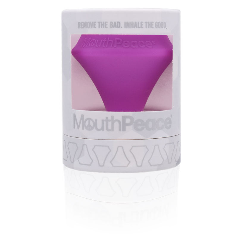 Mouthpeace bong smoke filter, purple